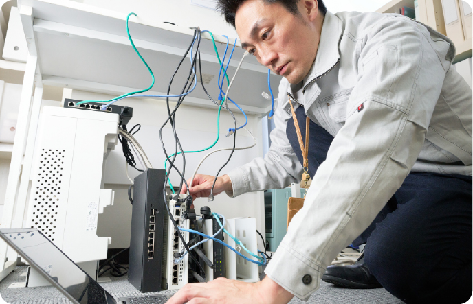 通信設備工事、ひかり回線契約